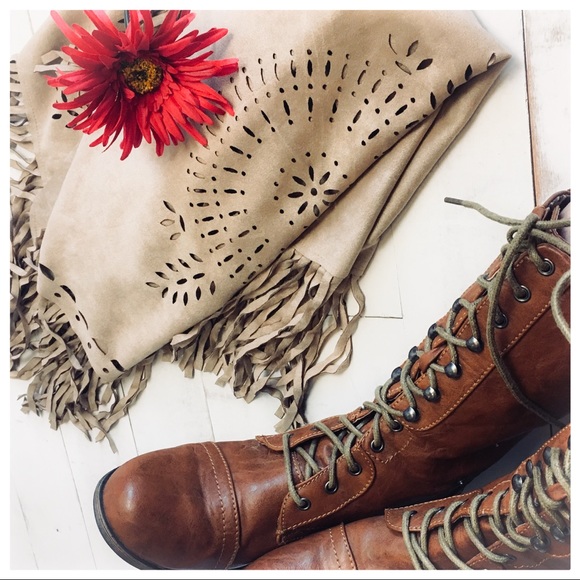 Bohemian Suede Joplin Fringe Vest - Picture 6 of 8